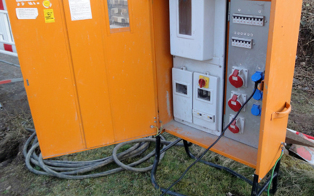 Baustrom bei Elektro Abidovic in Ulm