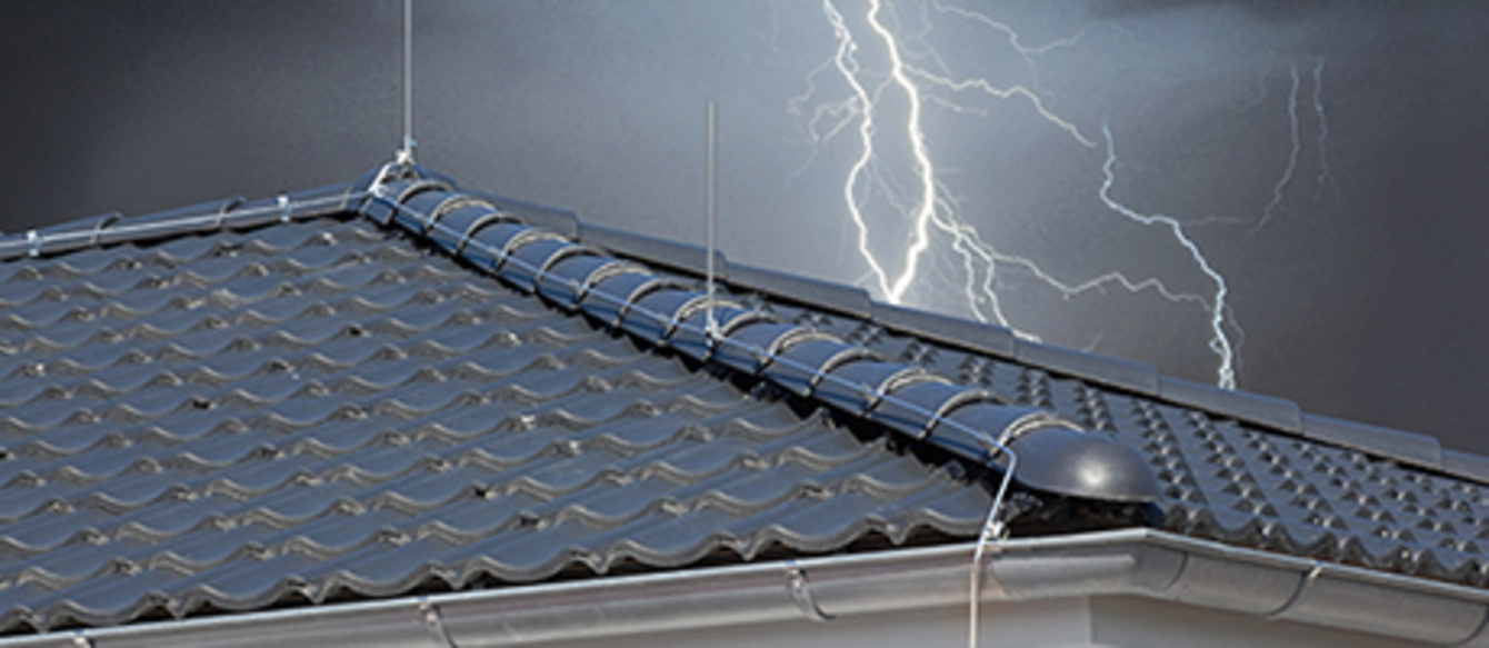 Äußerer Blitzschutz bei Elektro Abidovic in Ulm